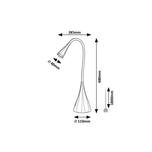 Rábalux Jeff2 Beltéri lámpa meleg fehér LED 4 - RAB74205