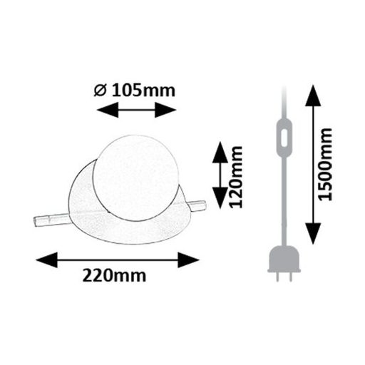 Rábalux Jules Beltéri lámpa  G9 1x MAX 5 - RAB74222