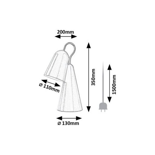 Rábalux Rabal Beltéri lámpa természetes fehér E14 1x MAX 40 - RAB74224