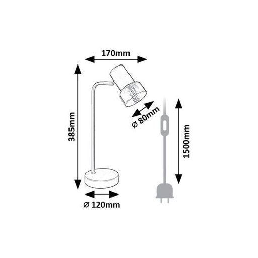 Rábalux Hatice Beltéri lámpa  E14 1x MAX 15 - RAB74278