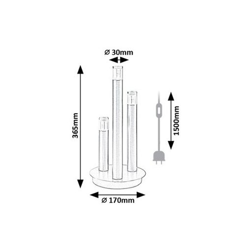 Rábalux Ramira Beltéri lámpa  G9 3x MAX 5 - RAB74366