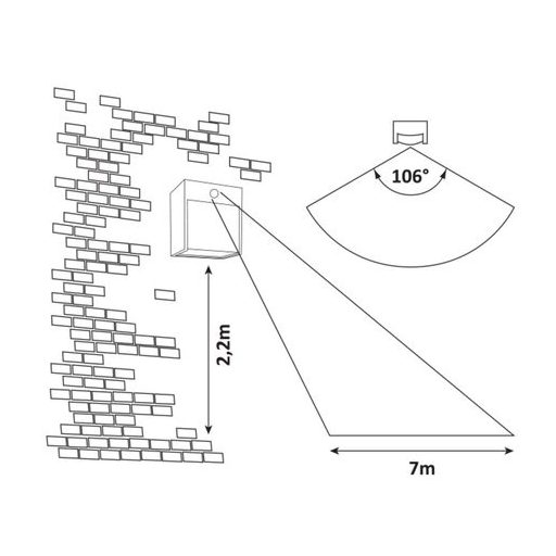 Rábalux Balimo Kültéri lámpa természetes fehér LED 12 - RAB7478