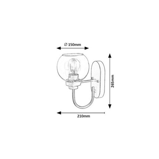 Rábalux Tirina Beltéri lámpa  E27 1x MAX 15 - RAB75005