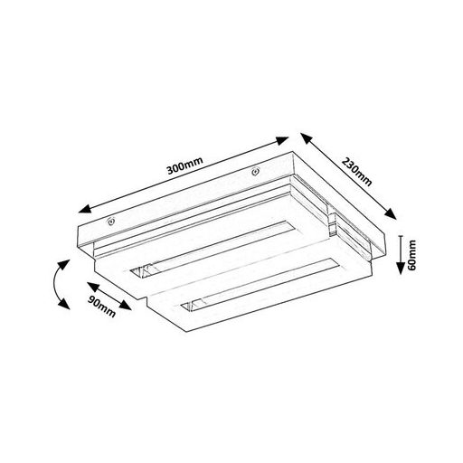 Rábalux Blas Beltéri lámpa természetes fehér LED 24 - RAB75020