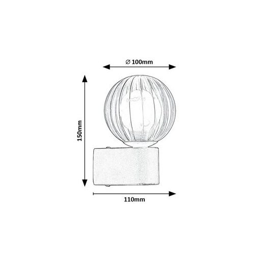 Rábalux Colzar Beltéri lámpa  G9 1x MAX 3,5 - RAB75021