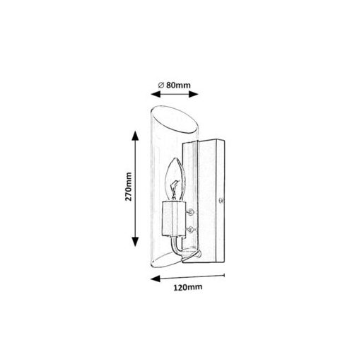 Rábalux Teodoro Beltéri lámpa  E14 1x MAX 12 - RAB75027