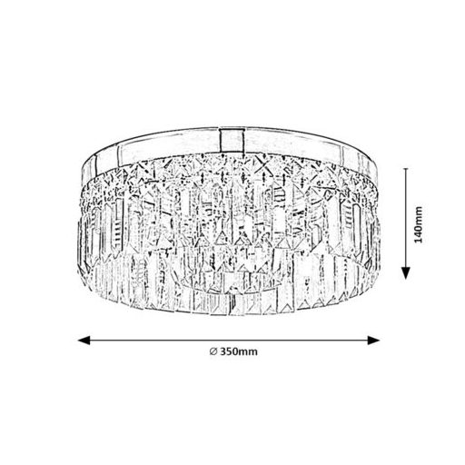 Rábalux Sybil Beltéri lámpa  G9 6x MAX 28 - RAB75036