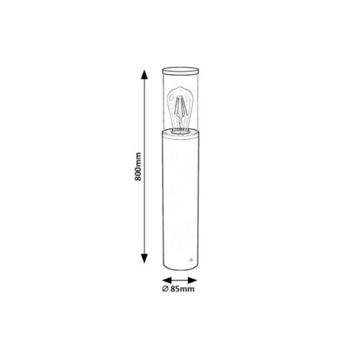 Rábalux Wellington Kültéri lámpa  E27 1x MAX 60 - RAB7503