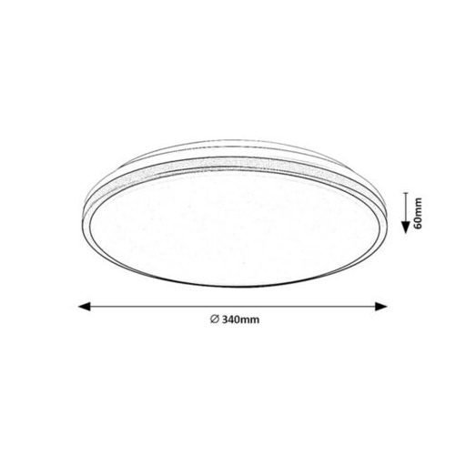 Rábalux Slava Beltéri lámpa természetes fehér LED 18 - RAB75058