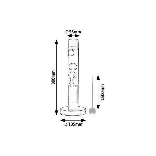 Rábalux Lavastic Beltéri lámpa meleg fehér LED 25 - RAB76027