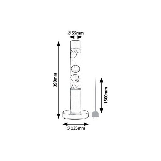 Rábalux Lavastic Beltéri lámpa meleg fehér LED 25 - RAB76029