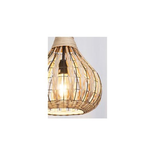 Rábalux Zahara Függeszték E27 1x MAX 40W IP20 natúr RAB7604