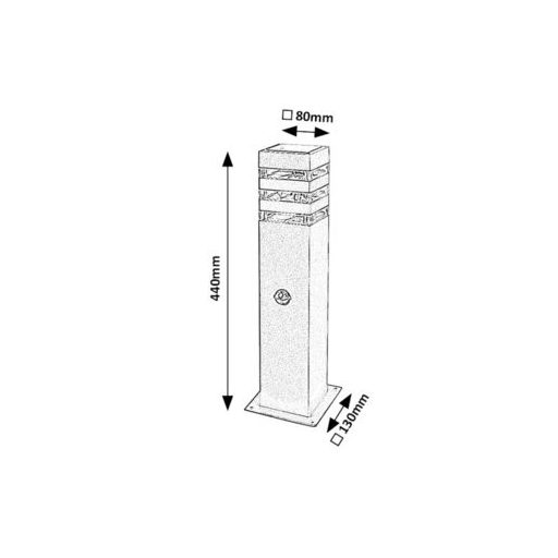 Rábalux Ankara Kültéri lámpa  E27 1x MAX 12 - RAB77026