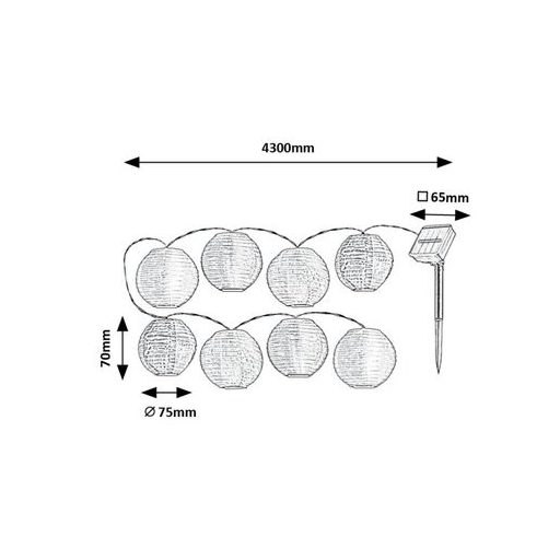 Rábalux Titu Kültéri lámpa meleg fehér LED 0,48 - RAB77048
