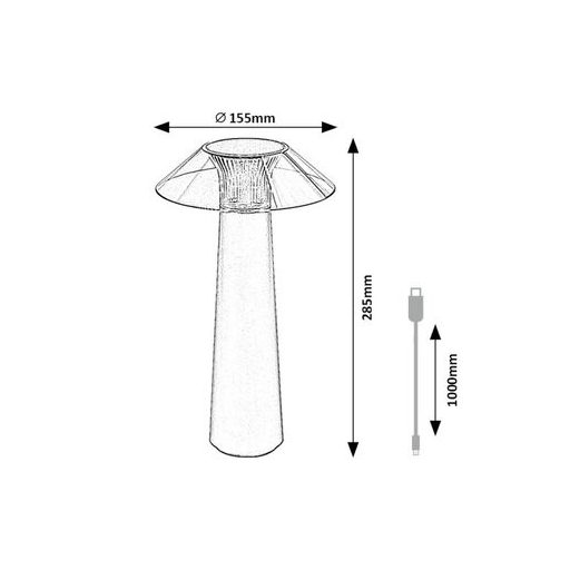 Rábalux Assen Kültéri lámpa meleg fehér LED 5 - RAB77062