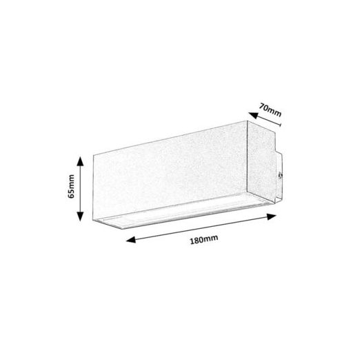 Rábalux Mataro Kültéri lámpa természetes fehér LED 10 - RAB77076