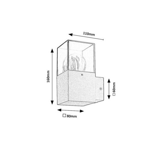Rábalux Loanda Kültéri lámpa  E27 1x MAX 12 - RAB77080