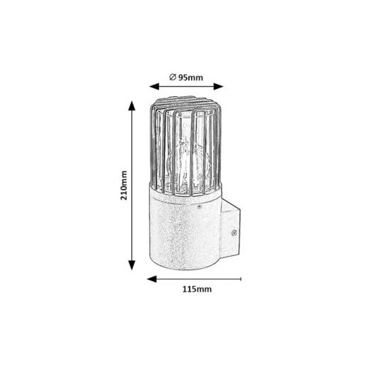 Rábalux Haren Kültéri lámpa  E27 1x MAX 60 - RAB77083