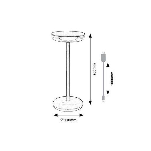 Rábalux Konin Kültéri lámpa meleg fehér LED 6 - RAB77089