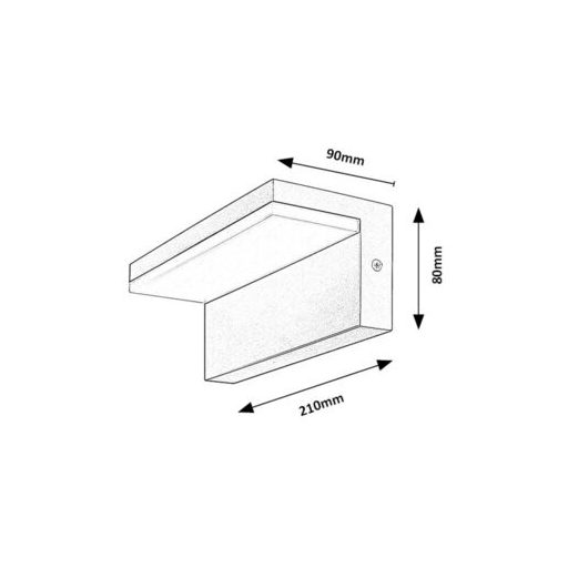 Rábalux Zaragoza Kültéri lámpa természetes fehér LED 10 - RAB77092