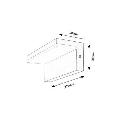 Rábalux Zaragoza Kültéri lámpa természetes fehér LED 10 - RAB77093