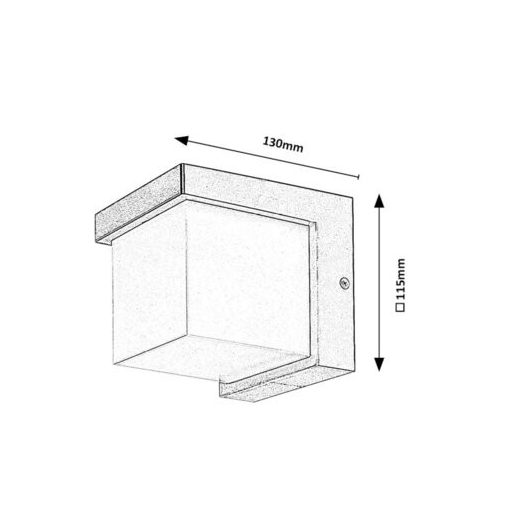 Rábalux Andelle Kültéri lámpa meleg fehér LED 10 - RAB77095