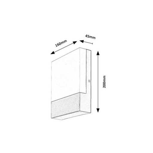 Rábalux Gimone Kültéri lámpa természetes fehér LED 10 - RAB77097
