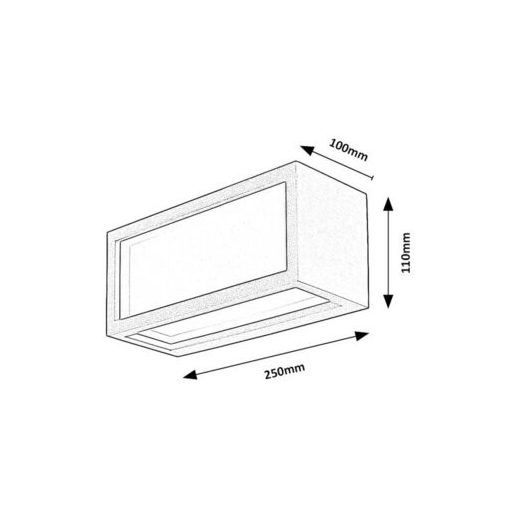 Rábalux Lublin Kültéri lámpa természetes fehér LED 10 - RAB77099