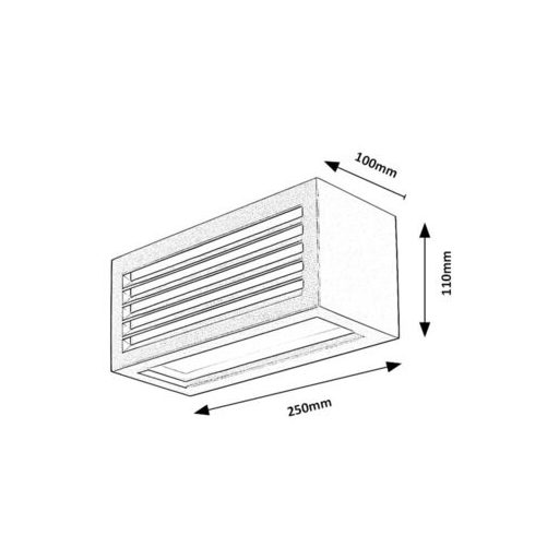 Rábalux Lublin Kültéri lámpa természetes fehér LED 10 - RAB77100