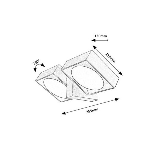 Rábalux Telde Kültéri lámpa meleg fehér LED 14 - RAB77101