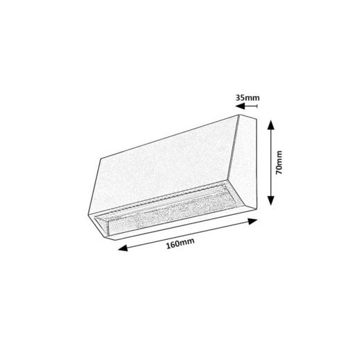 Rábalux Ibar Kültéri lámpa meleg fehér LED 3 - RAB77109