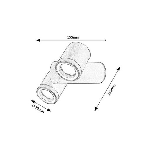 Rábalux Enol Kültéri lámpa  GU10 2x MAX 35 - RAB77111