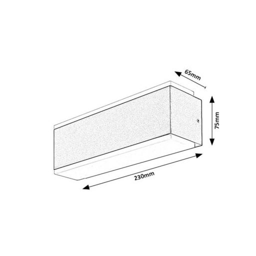 Rábalux Mataro Kültéri lámpa meleg fehér LED 12 - RAB77114