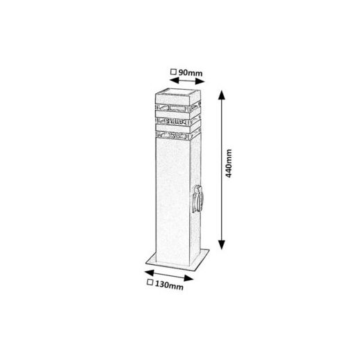 Rábalux Ankara Kültéri lámpa  E27 1x MAX 12 - RAB77122