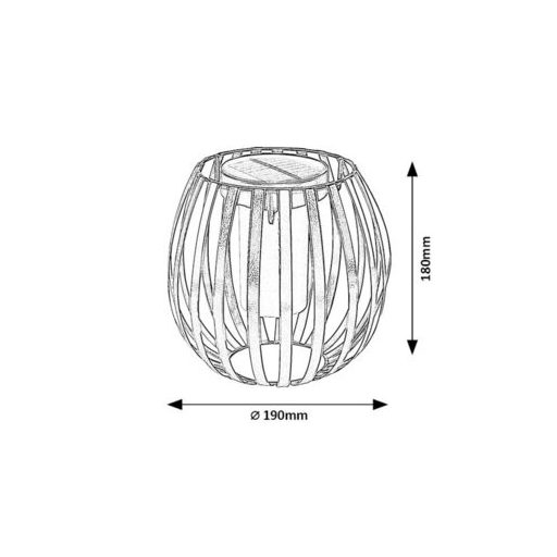 Rábalux Savoca Kültéri lámpa meleg fehér LED 1 - RAB77167