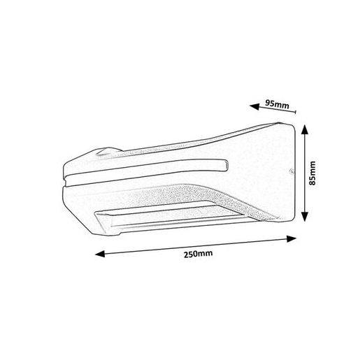 Rábalux Kobarid Kültéri lámpa természetes fehér LED 20 - RAB77174