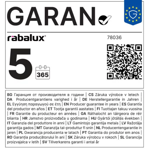 Rábalux Lendva Beltéri lámpa természetes fehér LED 3 - RAB78036