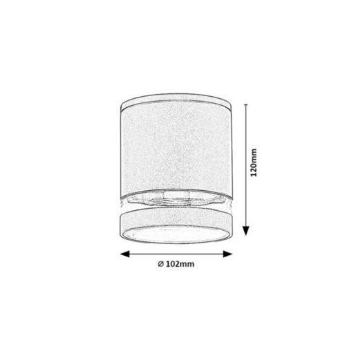 Rábalux Zombor Kültéri lámpa  GU10 1x MAX 35 - RAB7817