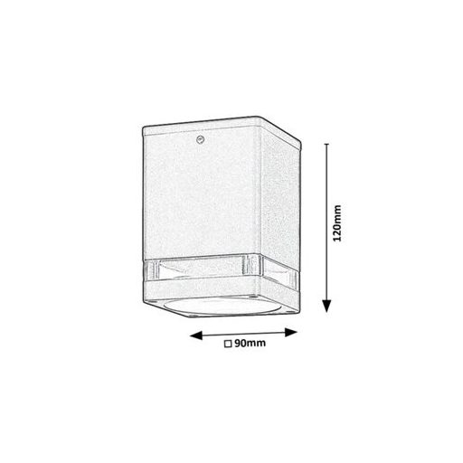 Rábalux Zombor Kültéri lámpa  GU10 1x MAX 35 - RAB7818