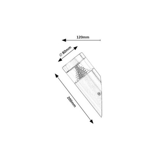 Rábalux Lisbon Kültéri lámpa természetes fehér LED 7 - RAB7826