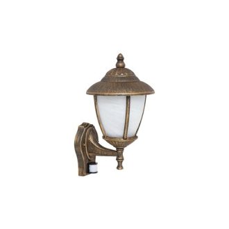  Rábalux Madrid Kültéri fali lámpa E27 1x MAX 60W mozgásérzékelő IP43 antik arany RAB7836