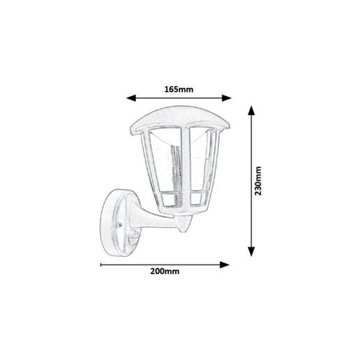 Rábalux Sorrento Kültéri lámpa meleg fehér LED 8 - RAB7849