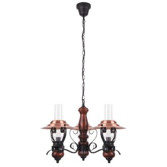 Rábalux Enna Csillár E14 3x MAX 40W IP20 fekete RAB7860