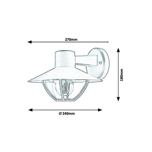Rábalux Almada Kültéri lámpa  E27 1x MAX 10 - RAB7884