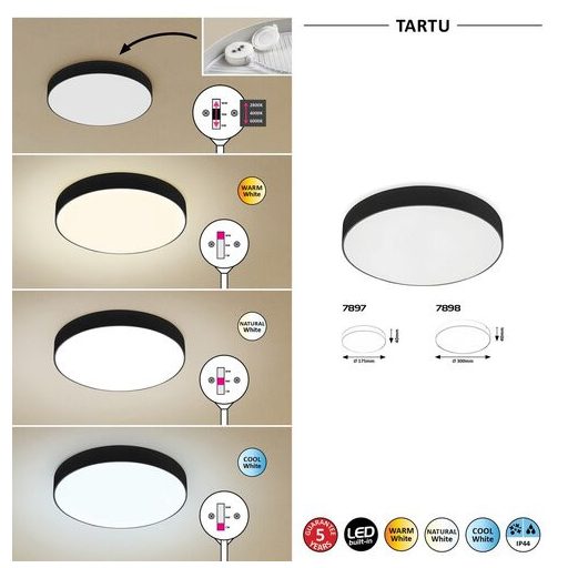 Rábalux Tartu Kültéri lámpa változtatható LED 24 - RAB7898