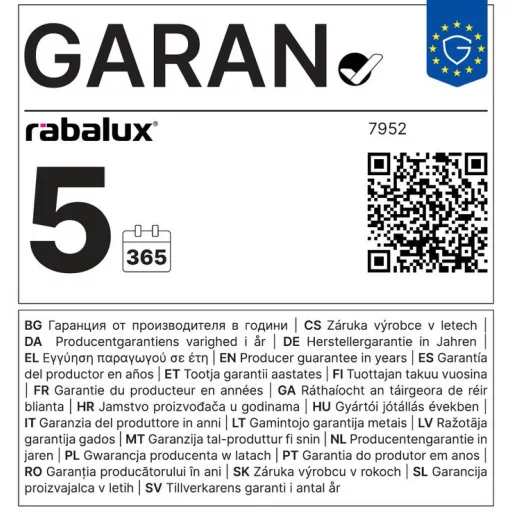 Rábalux Nesna Kültéri lámpa meleg fehér LED 2X 6 - RAB7952