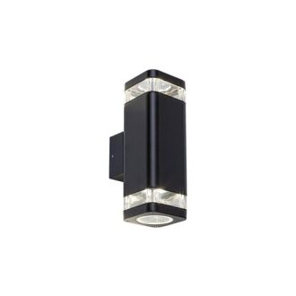   Rábalux Sintra Kültéri fali lámpa GU10 2x MAX 25W IP44 matt fekete RAB7956