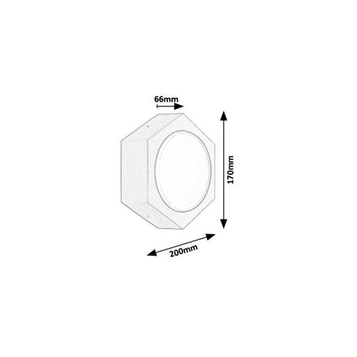 Rábalux Avola Kültéri lámpa meleg fehér LED 9 - RAB7964