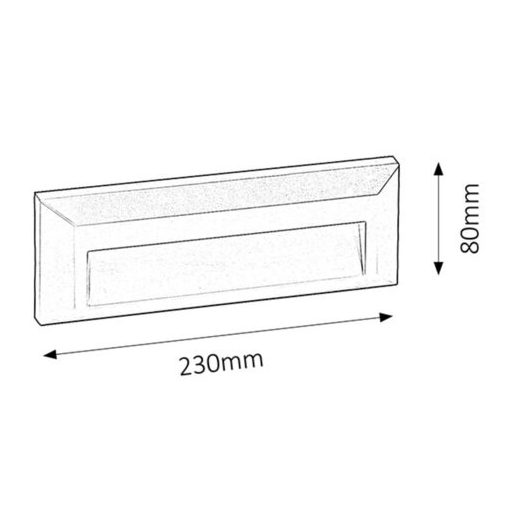 Rábalux Pueblo Kültéri beépíthető lámpa LED 1,6W 4000K IP65 szürke RAB8011