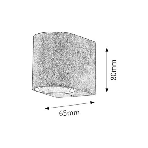 Rábalux Chile Kültéri fali lámpa GU10 1x MAX 35W IP44 antik barna RAB8018